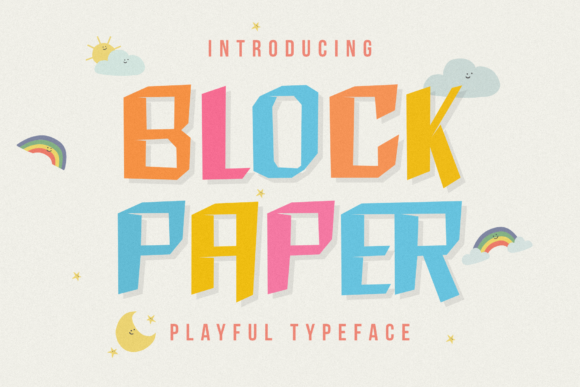 Block Paper Font: Bold, Playful & Perfect for Handmade Labels & Printables