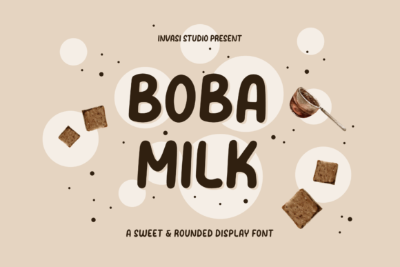 Boba Milk: A Sweet, Paint-Brushed Display Font for Editorial Warmth