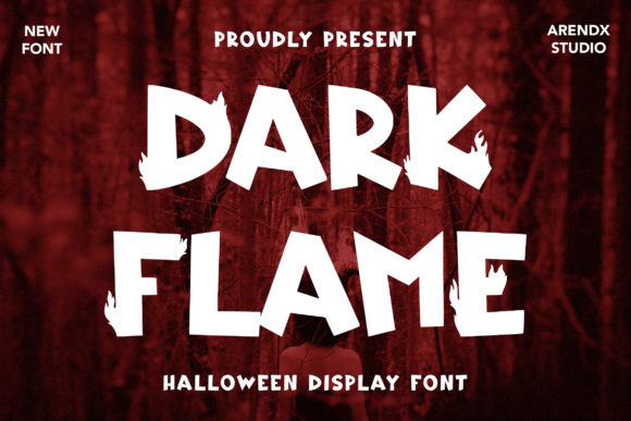 Dark Flame: A Playful Display Font That Ignites Digital Branding