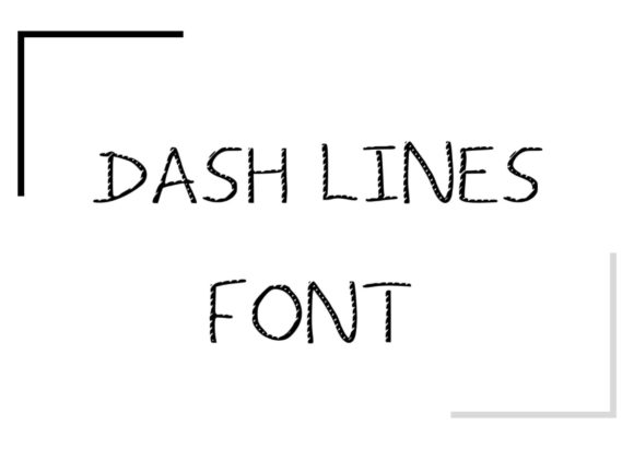 Dash Lines: A Whimsical Display Font for Editorial Magic