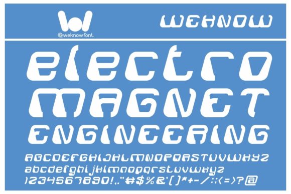 Electro Magnet: A Bold Display Font for Digital Impact