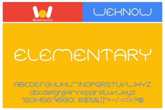 Elementary: A Display Font That Feels Like a Warm Welcome
