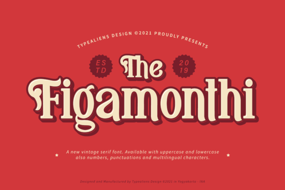 Figamonthi: A Vintage Display Font That Feels Like Home