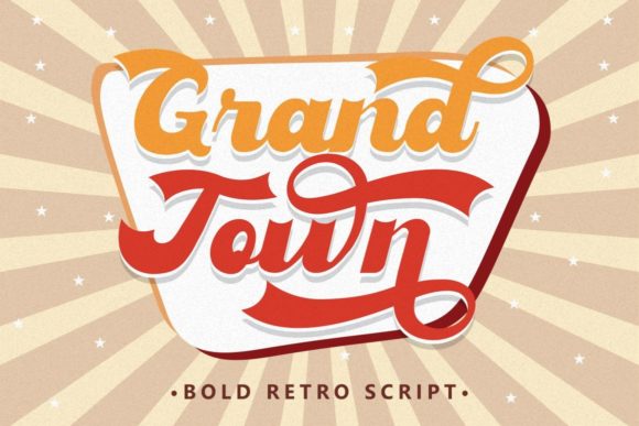 Grandtown: A Bold, Nostalgic Display Font That Earns Its Place