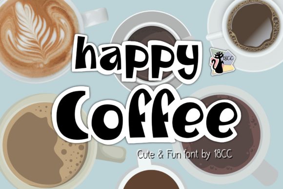 Happy Coffee Font: A Playful Display Typeface for Campaign Visuals