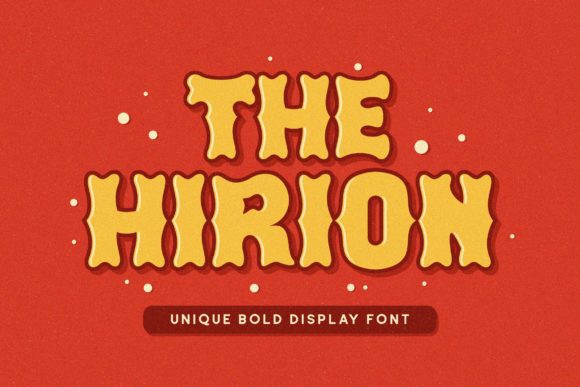 Hirion: A Bold Display Font for Handmade Magic