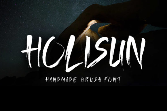 Holisun: A Brushed Urban Display Font That Feels Like a Design Shortcut