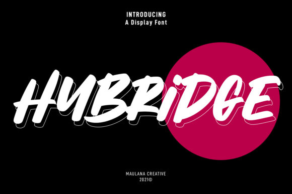Hybridge: A Bold, Urban Display Font for Digital Branding