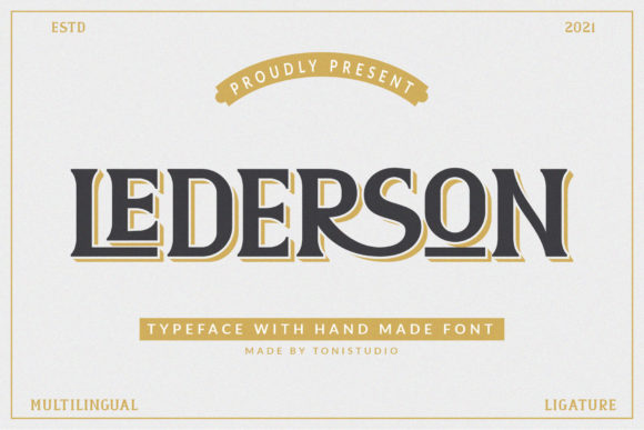 Lederson: A Bold Display Font That Elevates Real Small Business Branding