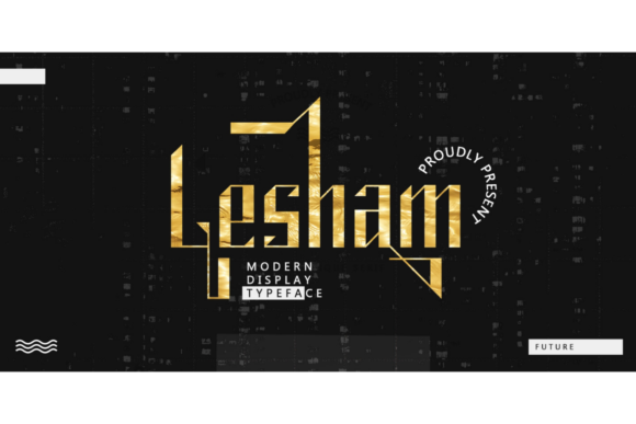 Lesham Display Font for Handmade Creators