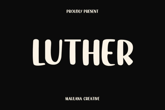 Luther: A Playful Display Font for Editorial Impact