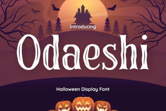 Odaeshi: A Spooky, Brushed Display Font for Bold Brand Moments