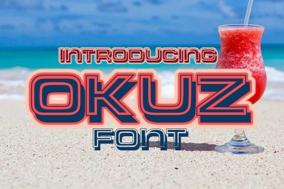 Okuz: A Bold Display Font That Makes Handmade Products Shine