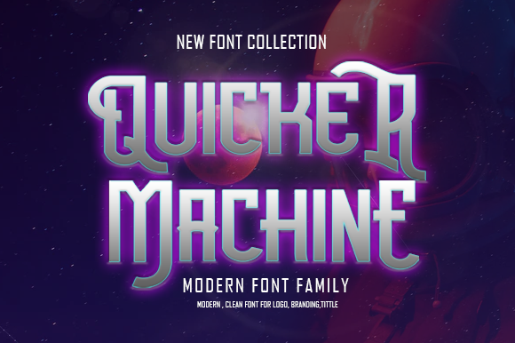 Quicker Machine: A Display Font That Demands Attention—Wisely