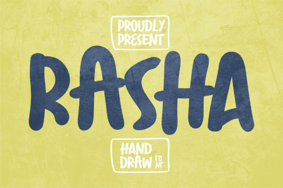 Rasha: A Bold Display Font for Digital Brand Identity