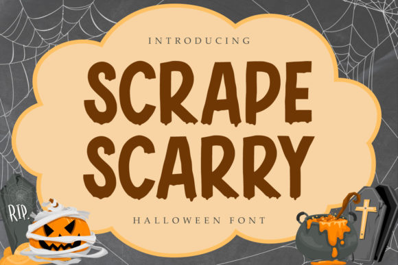 Scrape Scarry: A Spooky Display Font That Gives Your Brand Personality