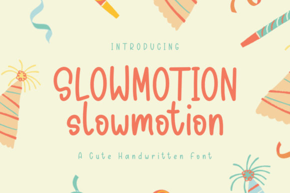 Slowmotion Font: A Playful Display Typeface for Campaign Visuals