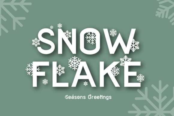Snowflake Display Font: A Wintery Touch for Real Business Branding