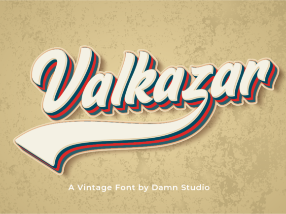 Valkazar: A Retro Display Font That Makes Handmade Labels Shine