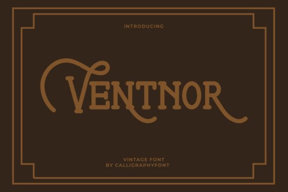 Ventnor: A Vintage Display Font That Elevates Real Small Business Branding